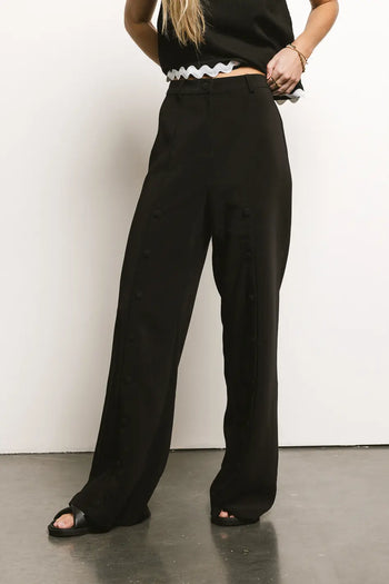 High rise black pants 