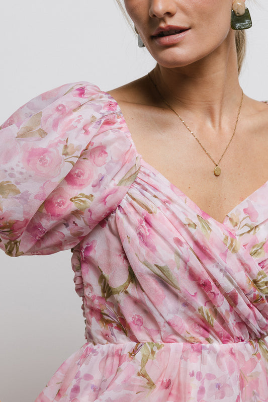 sweetheart neckline floral dress