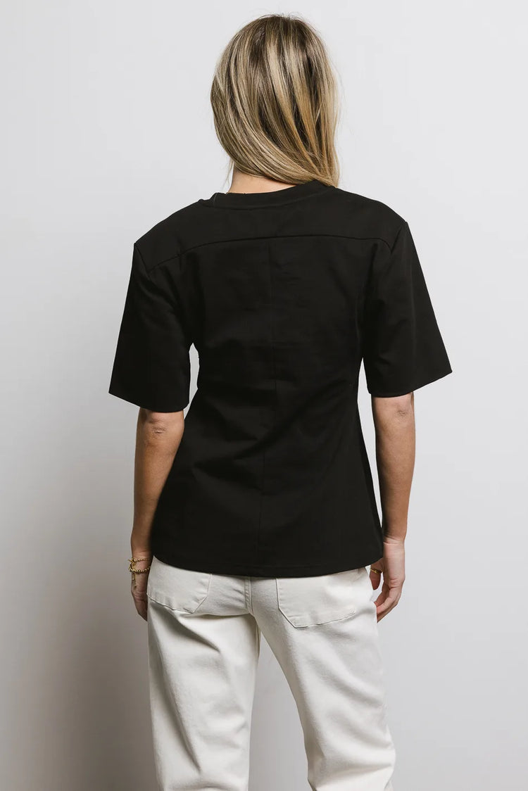 Plain color T-Shirt in black 
