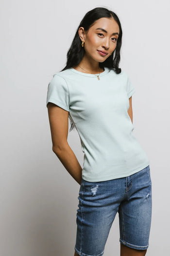 Short sleeves top in mint 