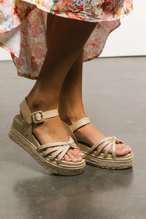 Kehlani Platform Sandals in Natural