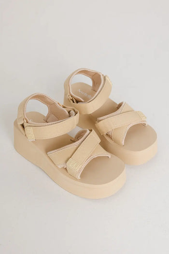Beige platform 