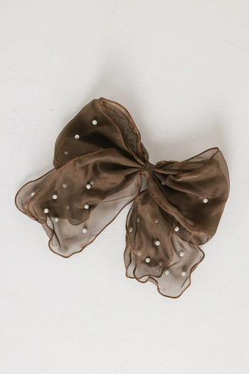 Brown hair clip 