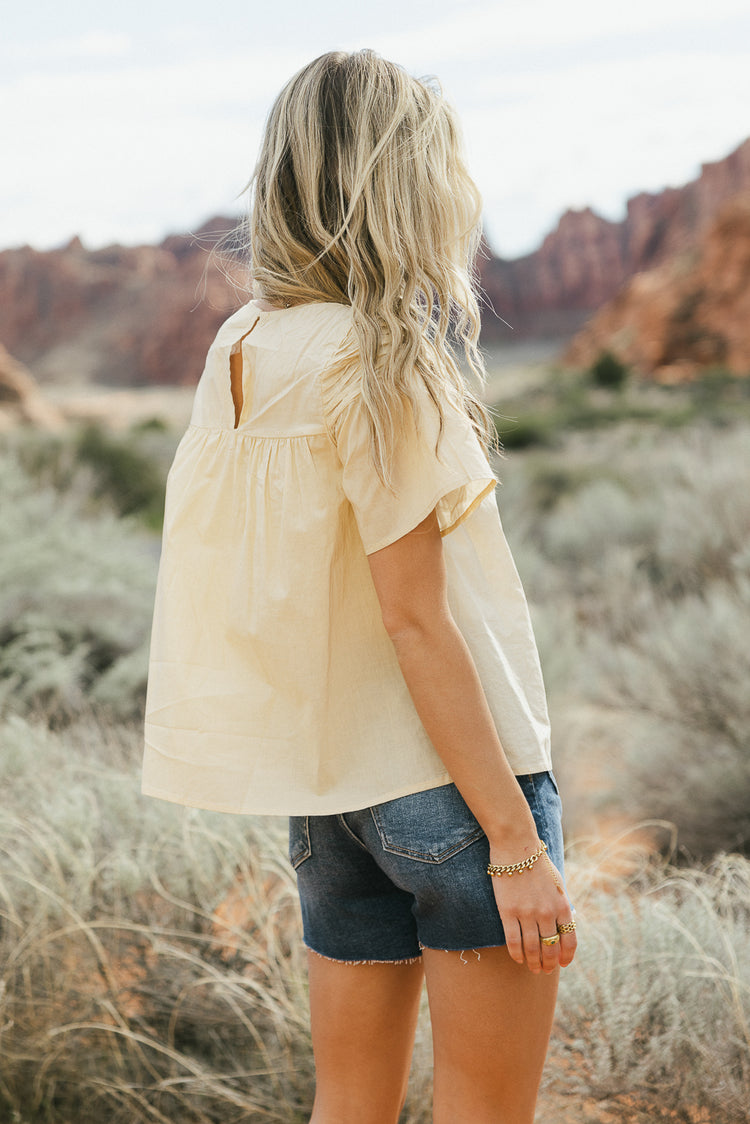 Mariana Blouse in Sand