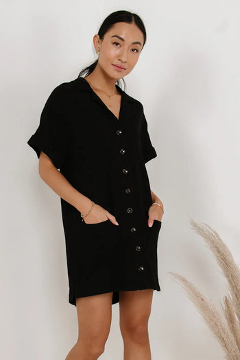 Button up mini dress 