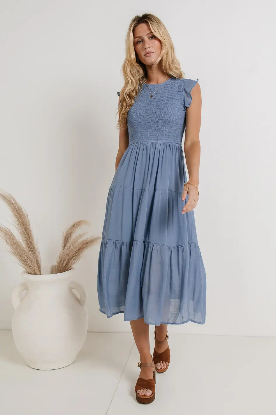 Midi blue dress 