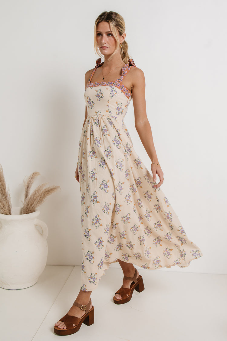floral printed maxi dress