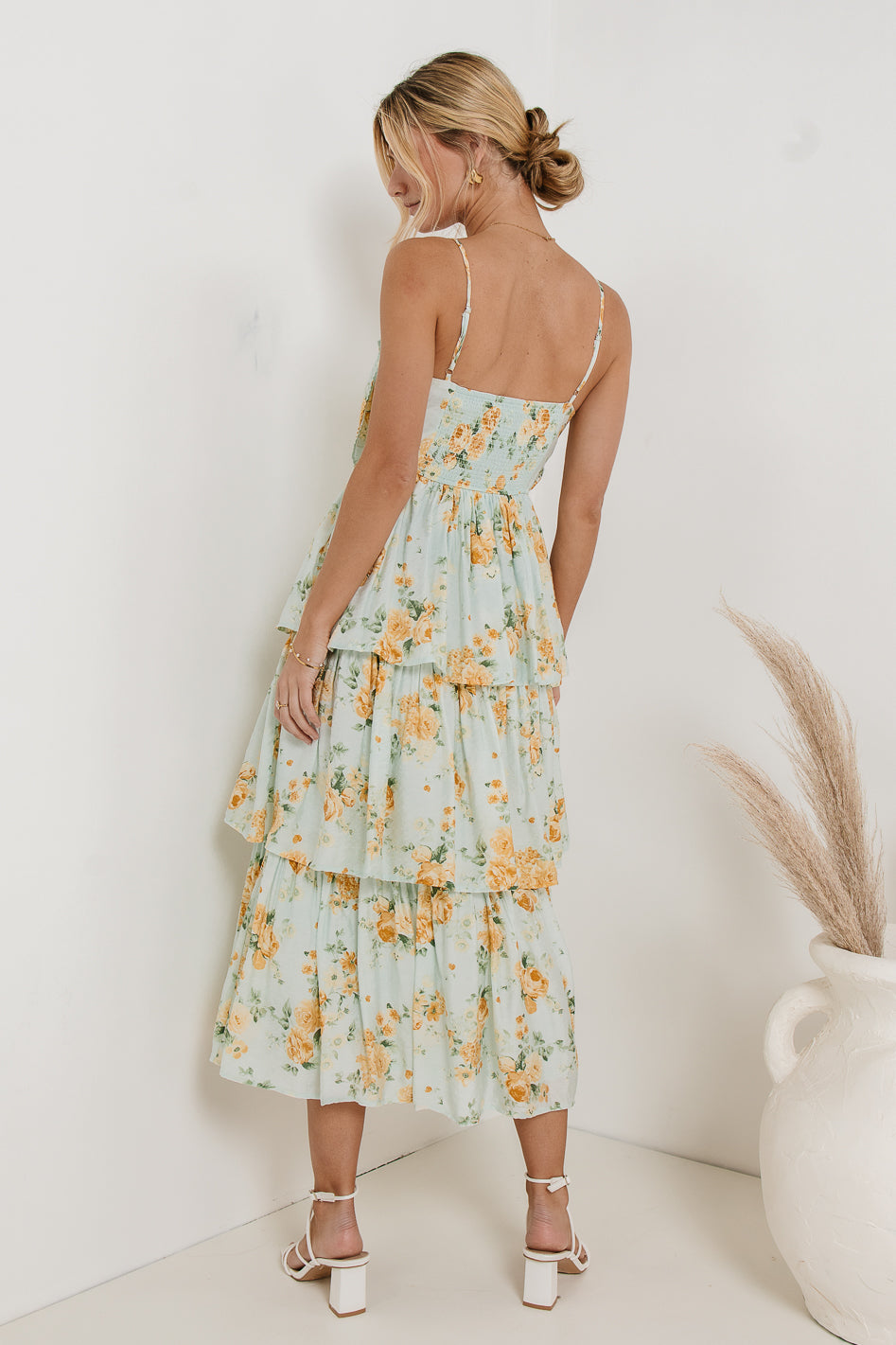 flora tiered midi 