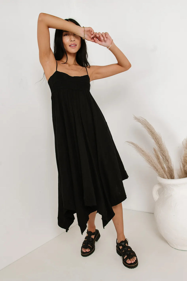Maxi black dress 