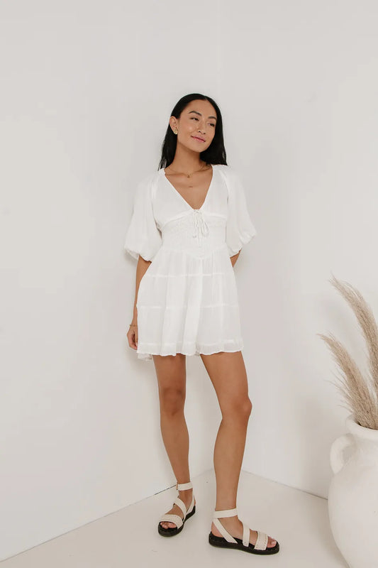 Mini dress in white 