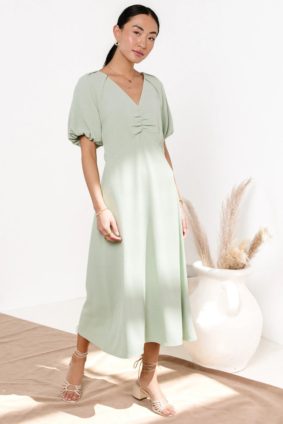Maeve Midi Dress in Mint