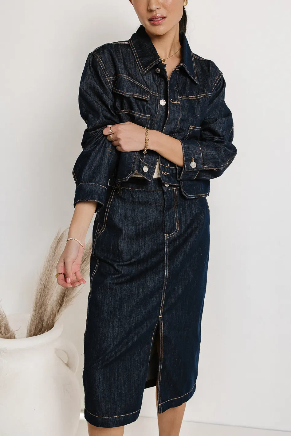 button closure on jacket