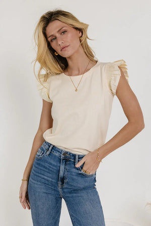 Kindra Knit Top in Ivory