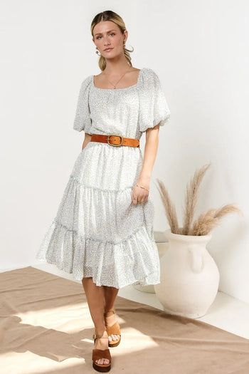 Samira Ditsy Floral Midi Dress - FINAL SALE