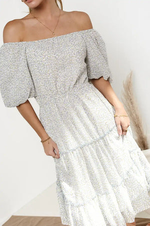 Samira Ditsy Floral Midi Dress - FINAL SALE