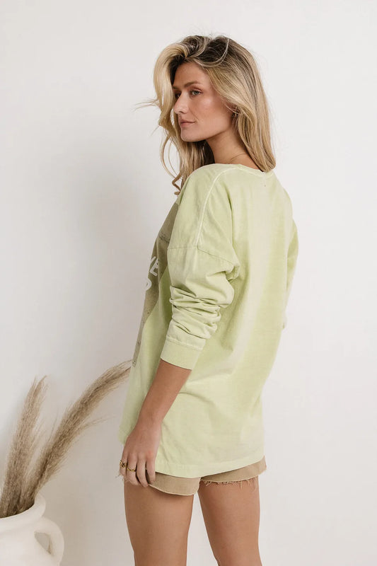 Long sleeves top in sage 