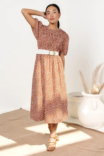 Shyla Floral Midi Dress - FINAL SALE