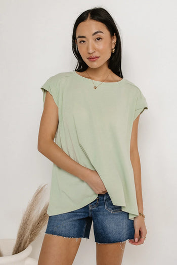 Short sleeves top in mint 
