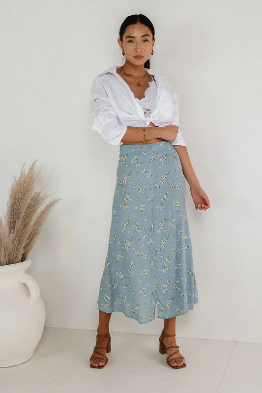 Midi floral skirt 