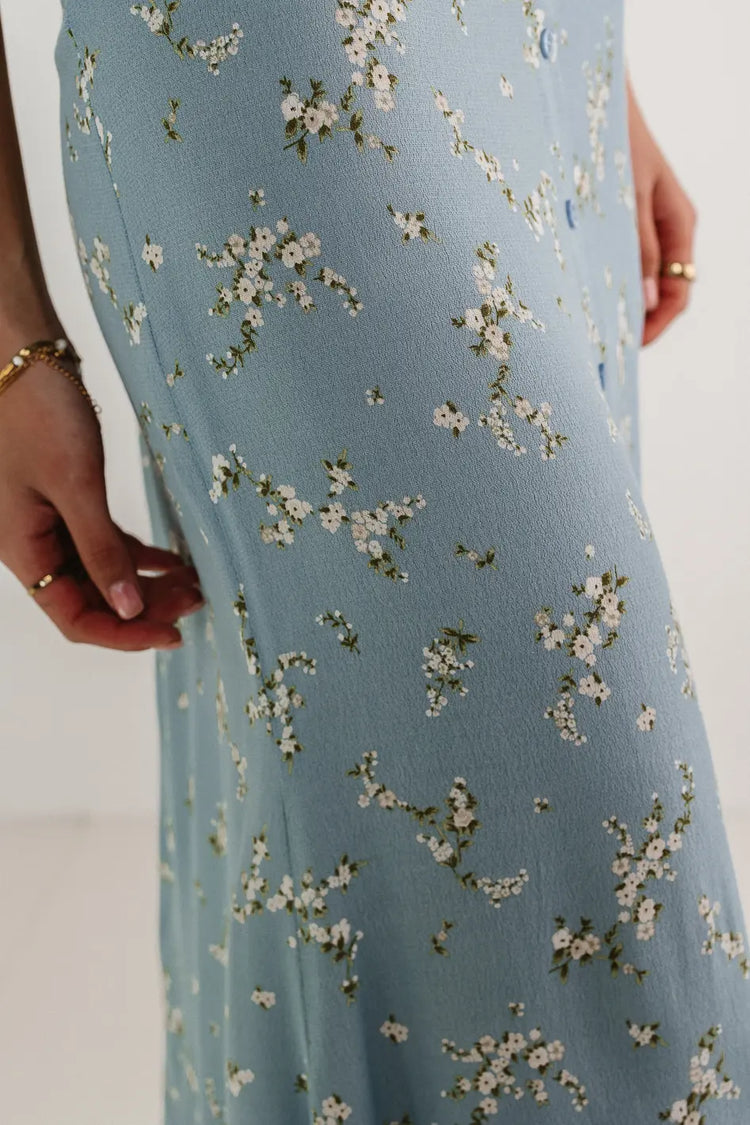 Floral skirt in blue 
