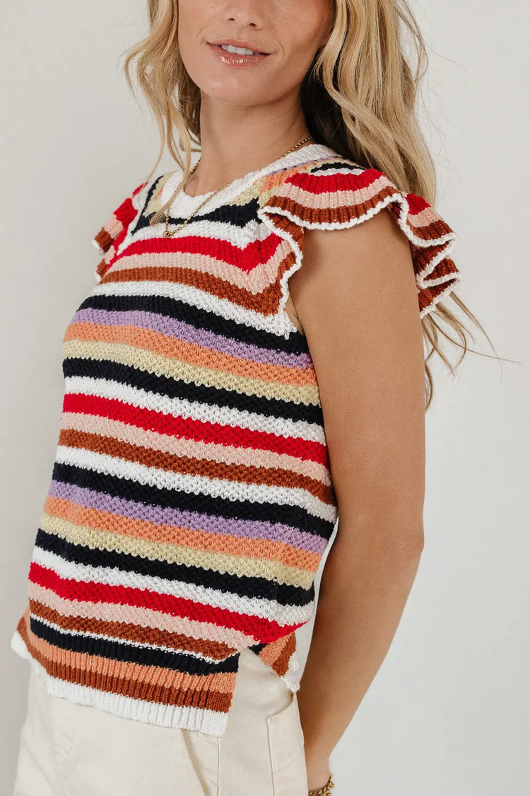 Knit top in multi color 
