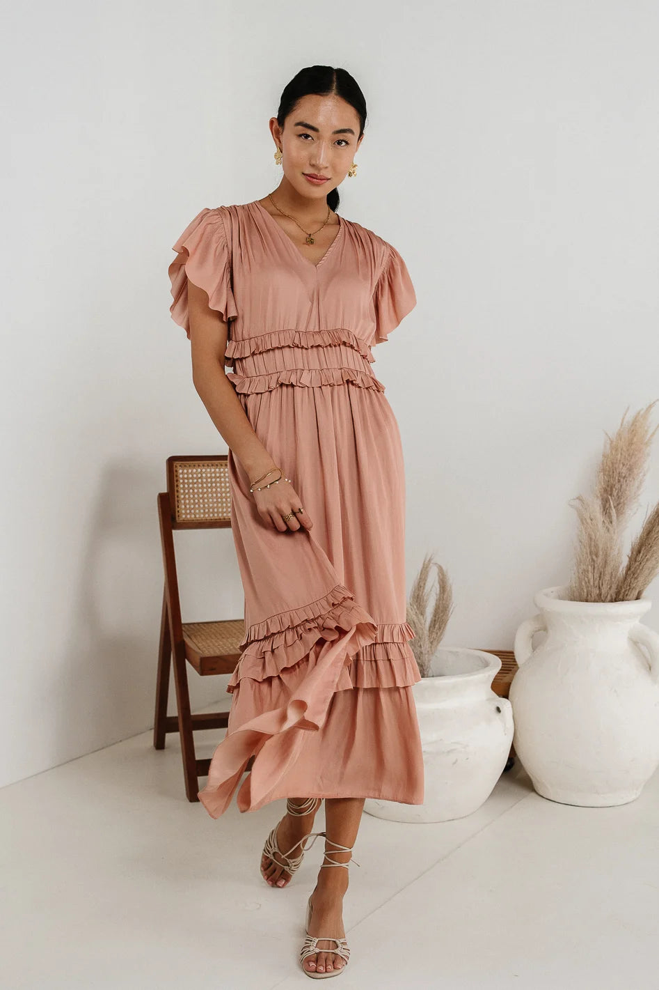 BLUSH MIDI DRESS