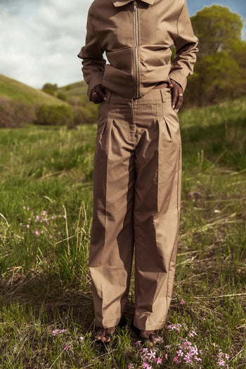 Woven pants in brown 