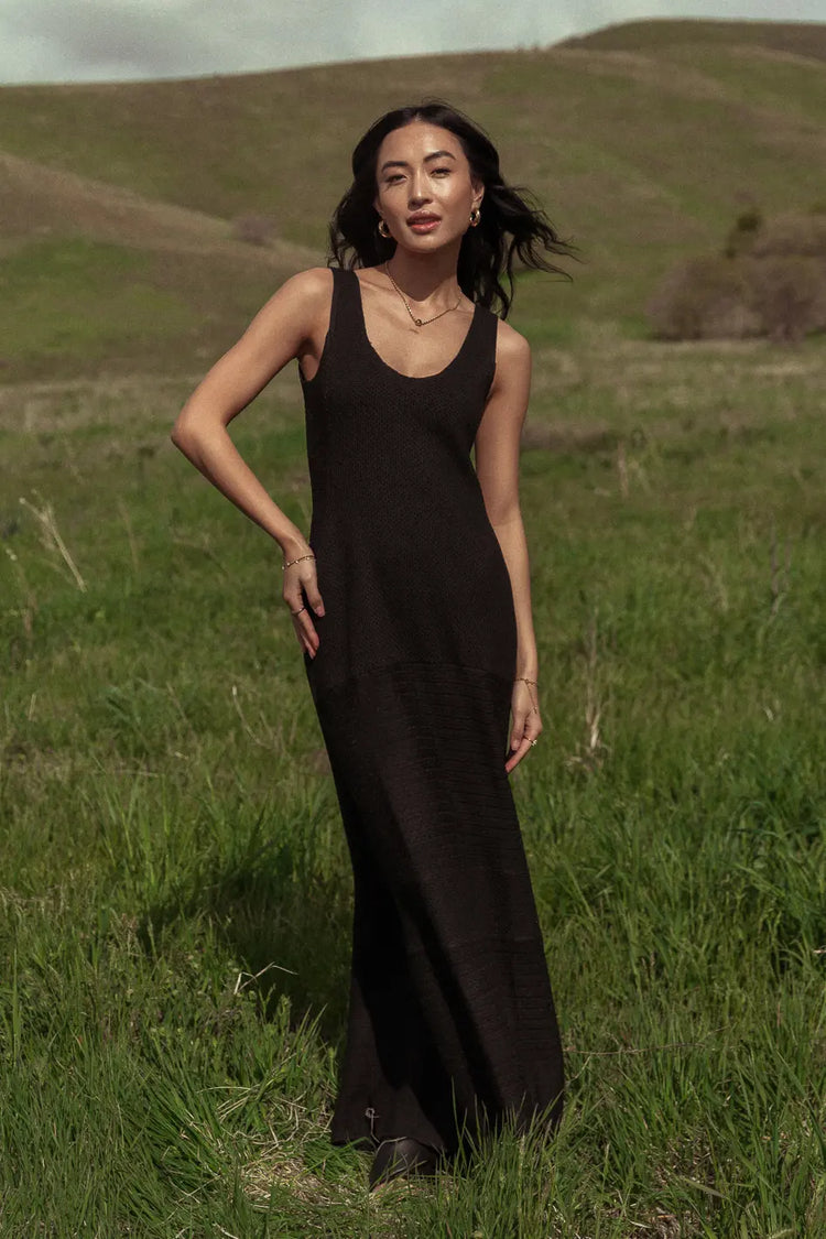 Maxi dress in black 