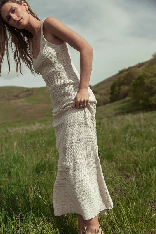 Knit dress in natural 