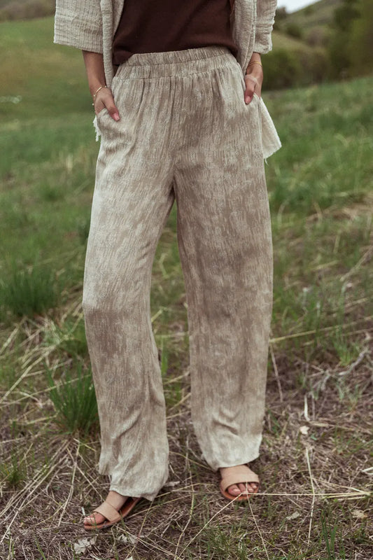 Two hand pockets pants in natural 