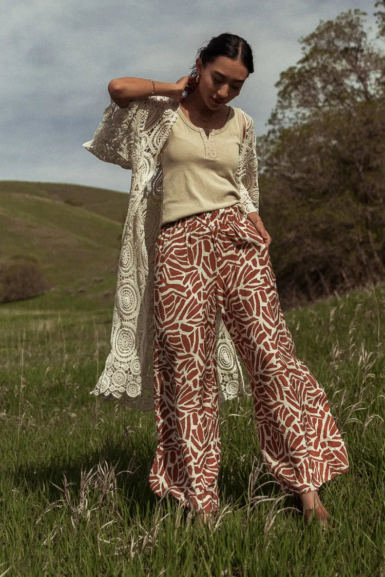 Oversized kimono in ivory 