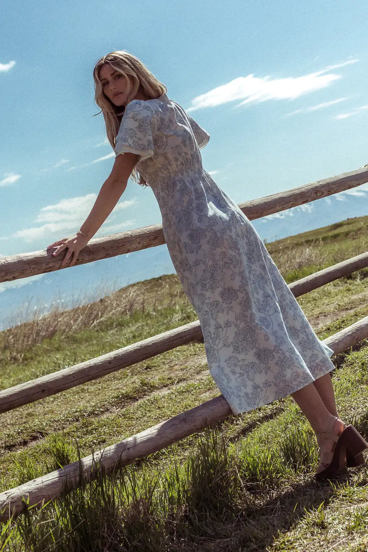 Maxi dress in white 