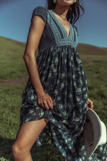 floral crochet dress 