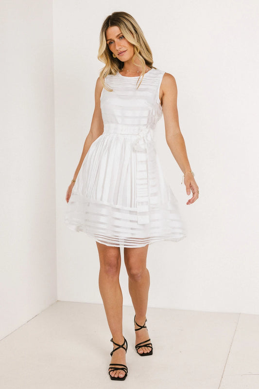 White mesh dress 