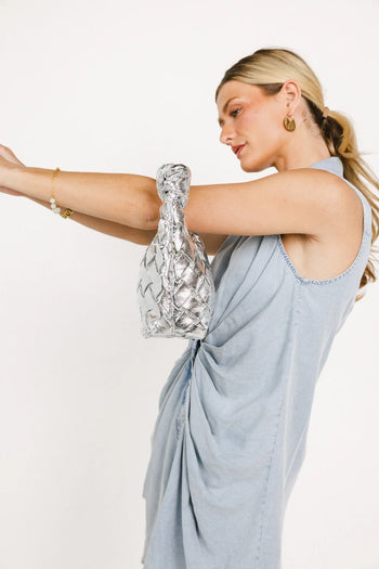 Crossbody silver bag 