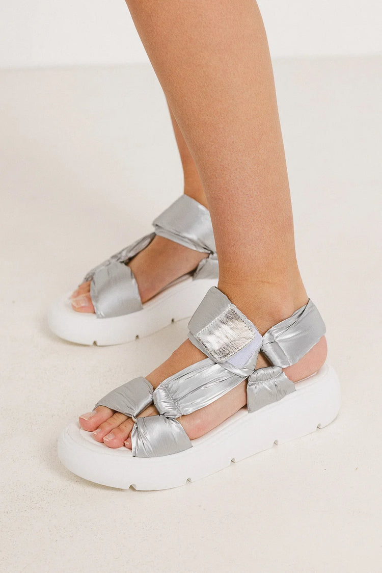 Light up silver sandals 