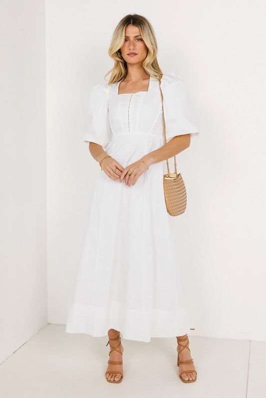 Midi white dress 