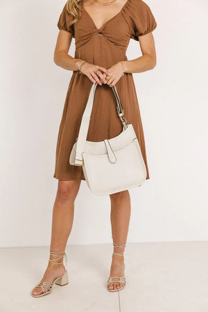 Quincy Crossbody Bag in Ivory - FINAL SALE