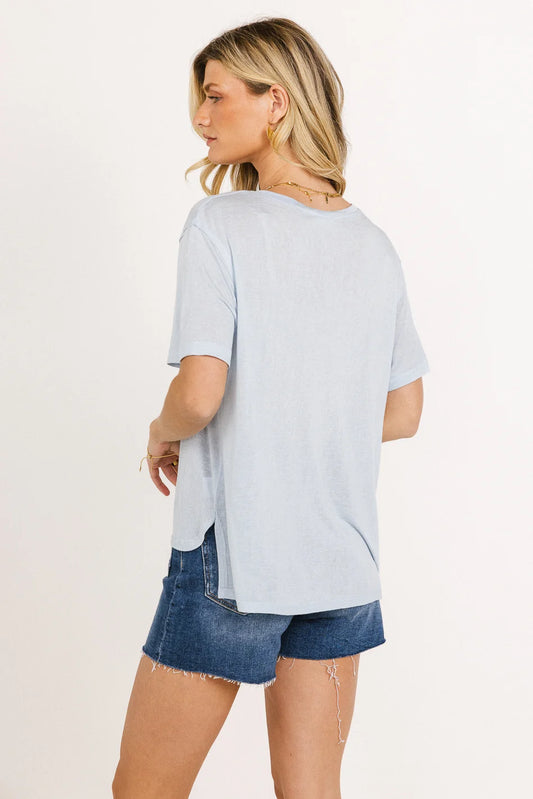 Short sleeves top in blue