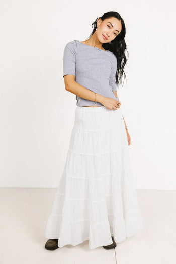 3/4 Sleeves top in grey 