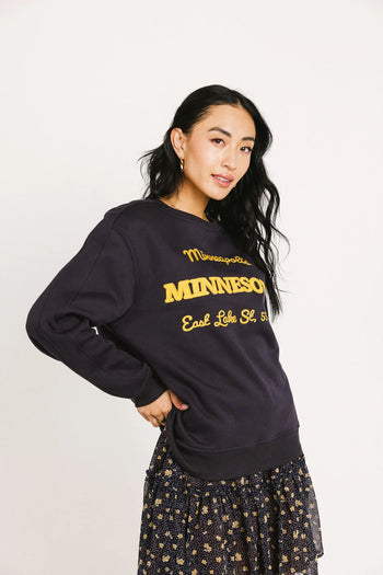 Minnesota Embroidered Sweatshirt - FINAL SALE