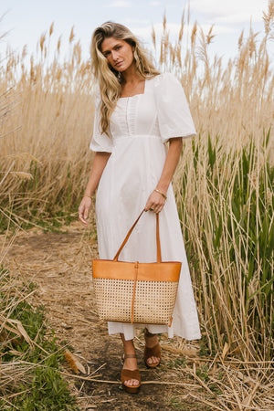 Cassia Corset Dress in Ivory