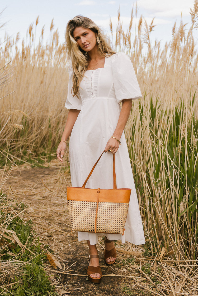 corset dress in ivory