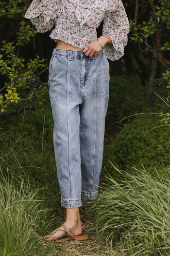 Wide legs denim pants 