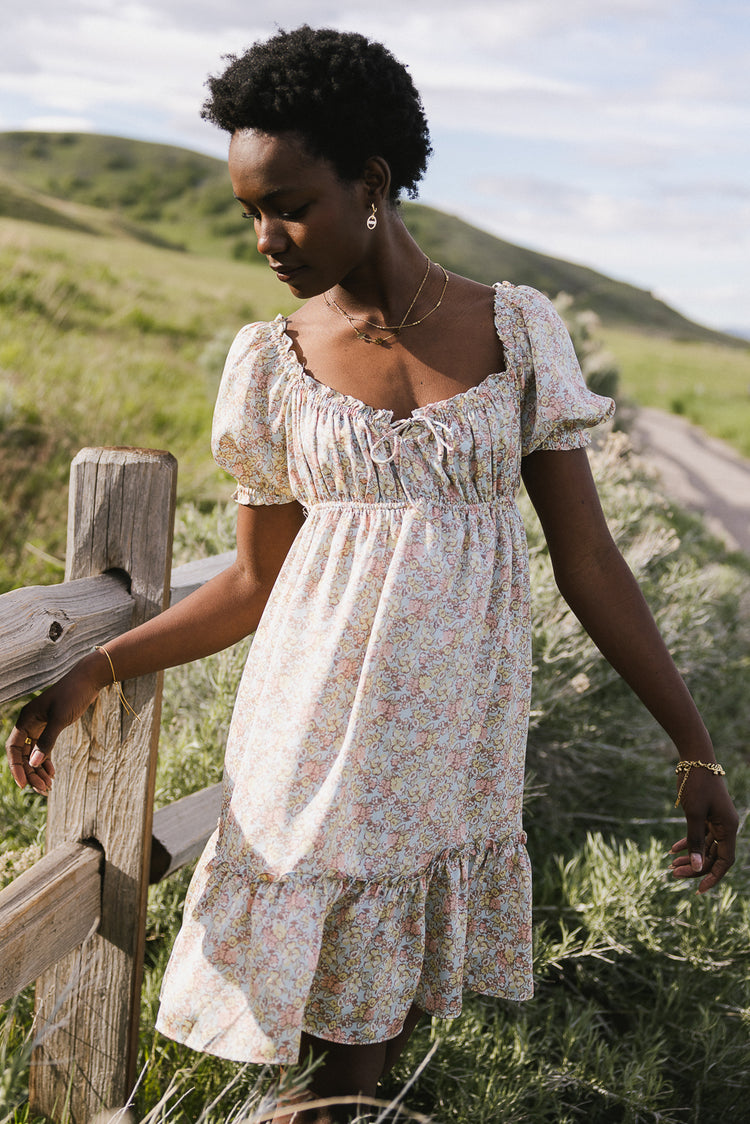 floral mini dress