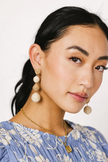 Three color earrings 