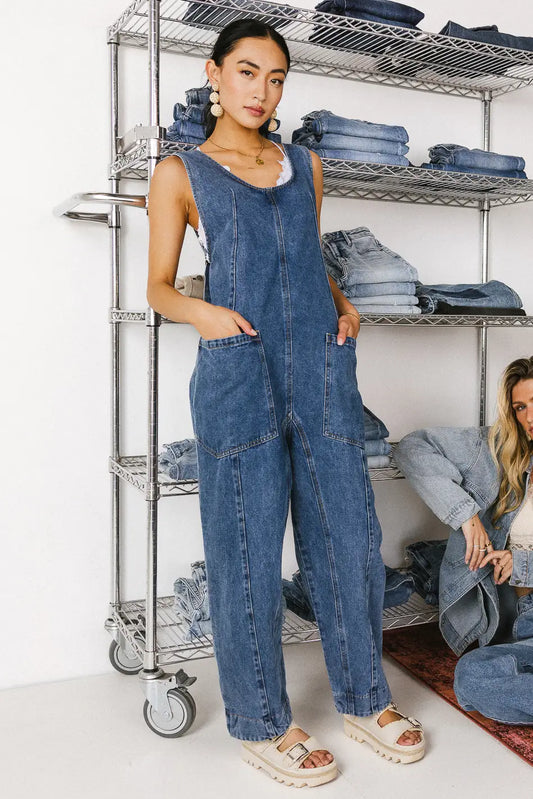 Madeline Jumpsuit in Medium Wash