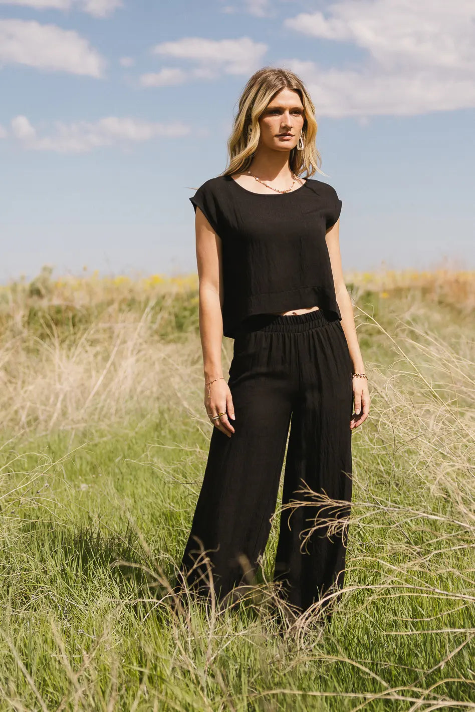 Woven pants in black 