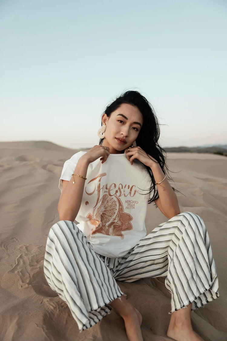 Knit top in white 