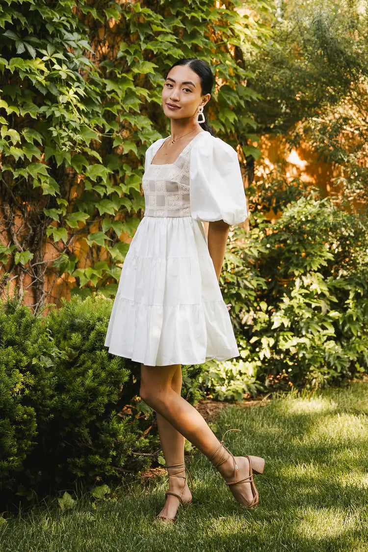 Mini white dress 